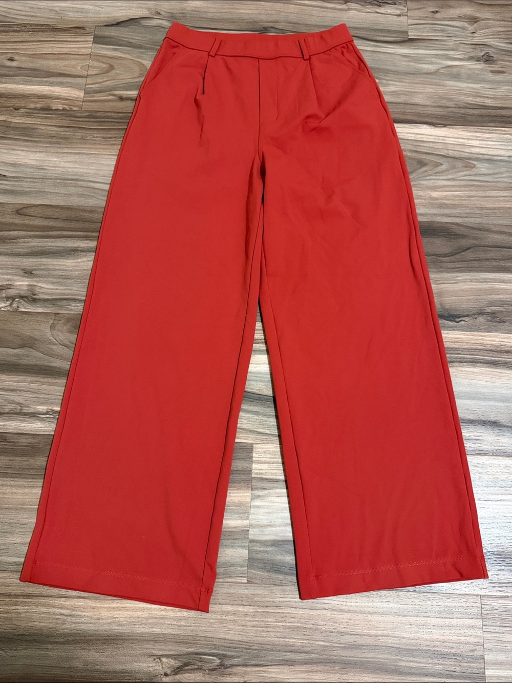 Halara Women SP Flex DayStretch High Waisted Pocket Straight Leg Pants Cinnabar